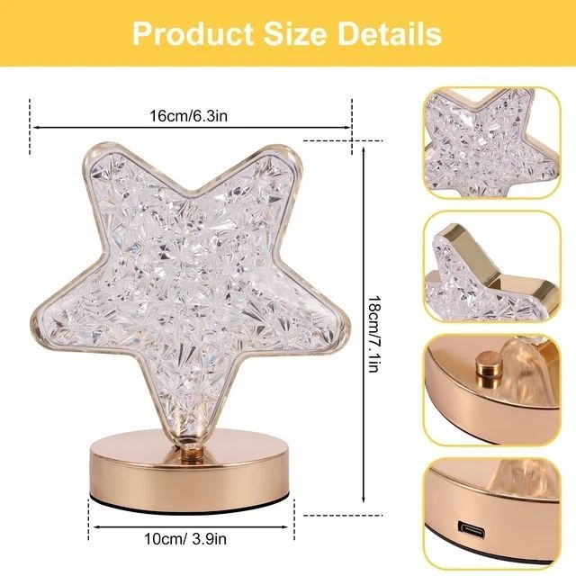 Rechargeable LED Table Lamps Desktop Lamp Touch Bedroom Light Living Lights Ambient Light Suitable for Home Restaurant Bar