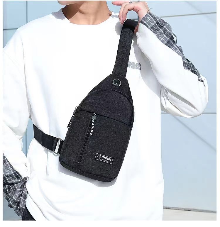 Men Fashion Multifunction Shoulder Bag Crossbody Bag On Shoulder Travel Sling Bag Pack Messenger Pack Chest Bag For Male