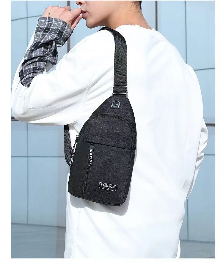 Men Fashion Multifunction Shoulder Bag Crossbody Bag On Shoulder Travel Sling Bag Pack Messenger Pack Chest Bag For Male