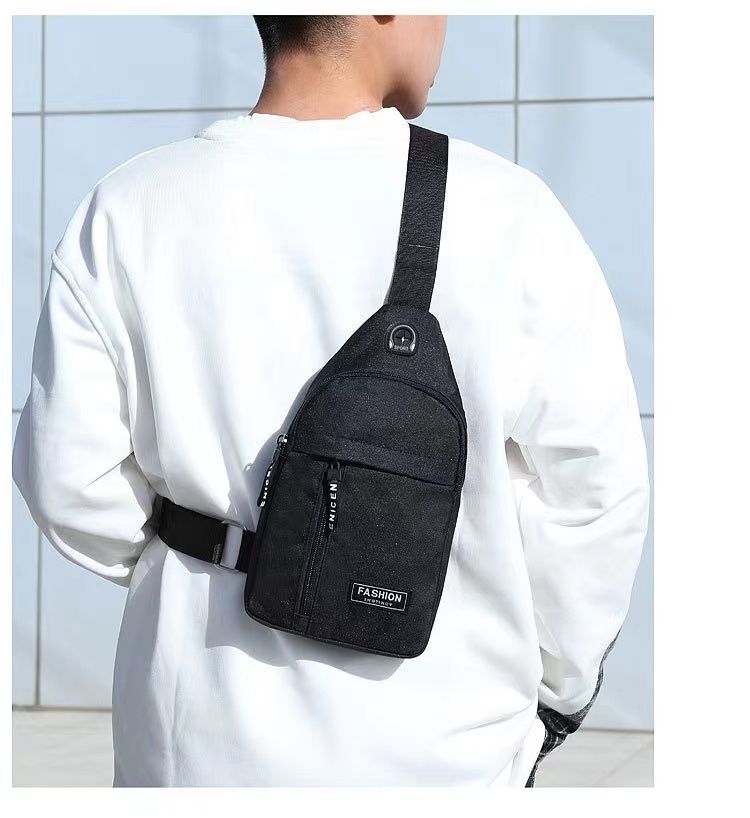 Men Fashion Multifunction Shoulder Bag Crossbody Bag On Shoulder Travel Sling Bag Pack Messenger Pack Chest Bag For Male