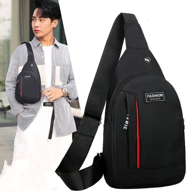Outdoor sports shoulder bag men's corset Messenger bag fashion simple shopping men's bag Cross-Body Sling Bags