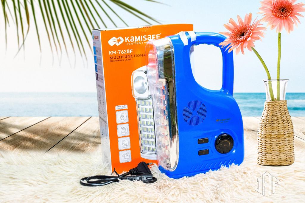 KILLMALL ANIVERSARY SALE Kamisafe KM 7628F Radio & Rechargeable LED Emergency Lamp