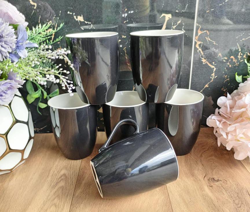 Sundabest 6 Pcs Classy Ceramic Coffee/Tea Mug Set