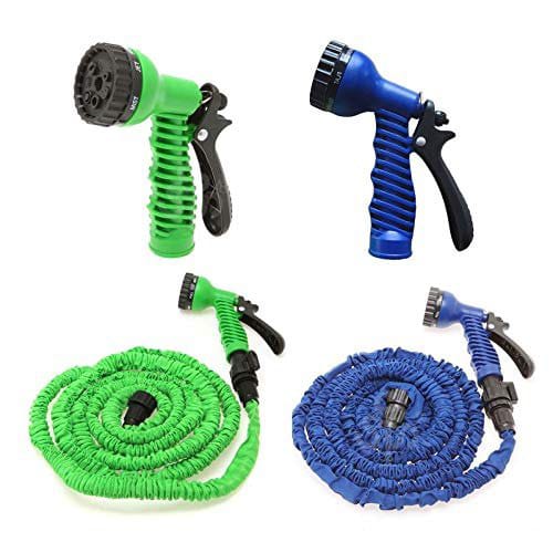60M Magic Flexible Expanding Water Hose Pipe Perfect for gardens, patios and cars. Innovative design expands to 3 times its original size when water is turned on, fully retracting when water is OFF