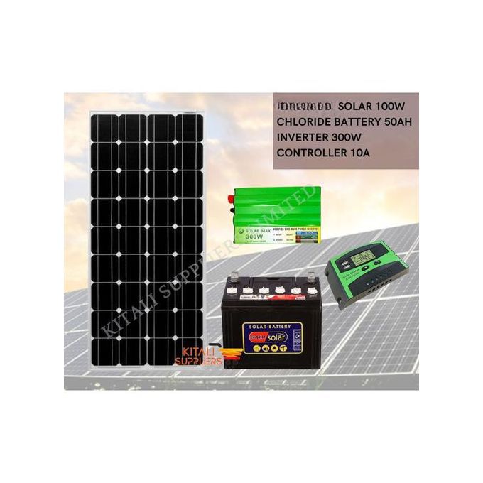Sunnypex Solar Fullkit 100W With 50Ah Chloride Exide Battery