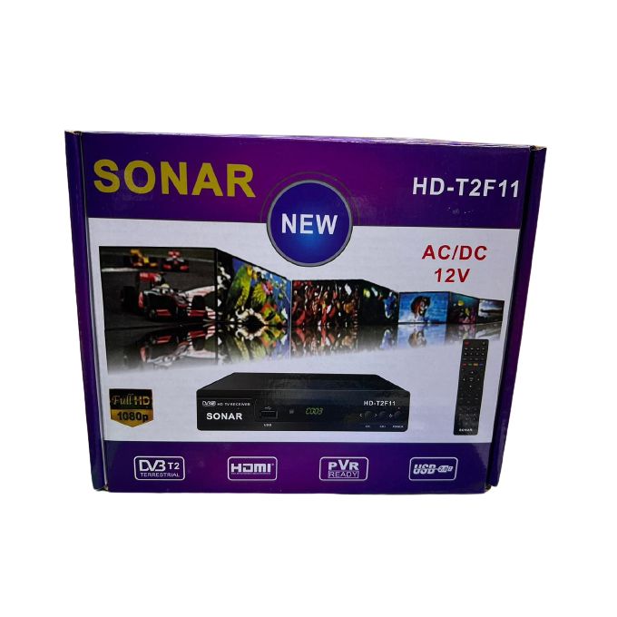 Sonar NEW AC/DC Free To Air 1080P Full HD Digital Set Box Decoder No Monthly Subscriptions