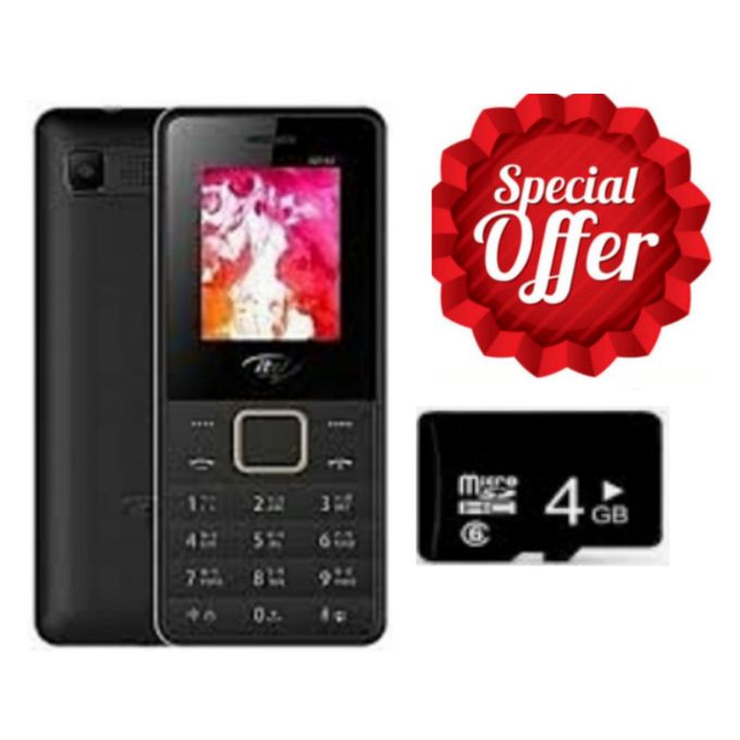 [SPECIAL OFFER] Itel It 2160 1.77'' Display Fm Radio,1000 MAh,Dual Sim+ FREE 4GB MEMORY CARD