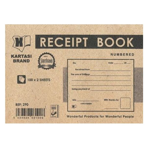 Kartasi Receipt Book A6 290