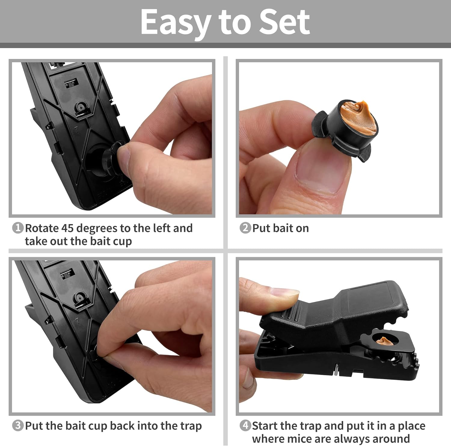 Heavy duty mouse trap