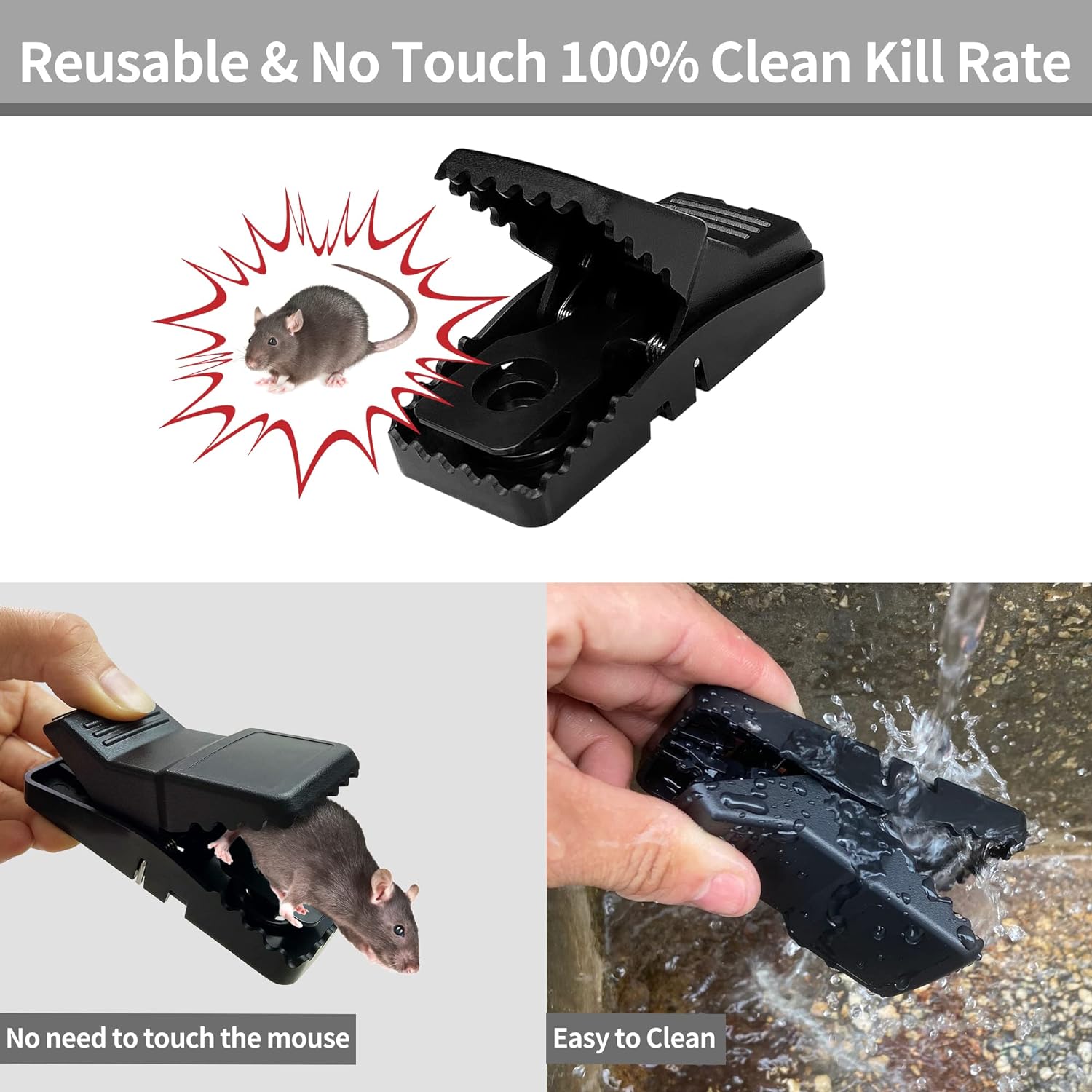 Heavy duty mouse trap