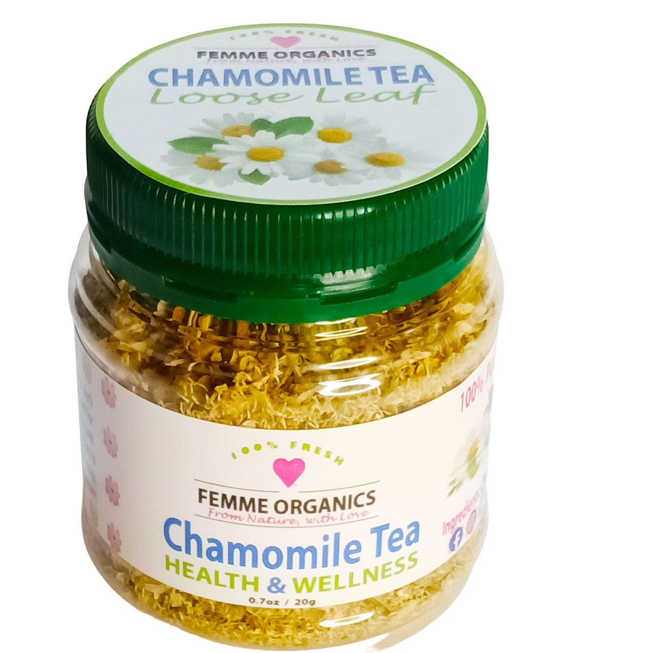 Femme Organics Chamomile Tea Flowers