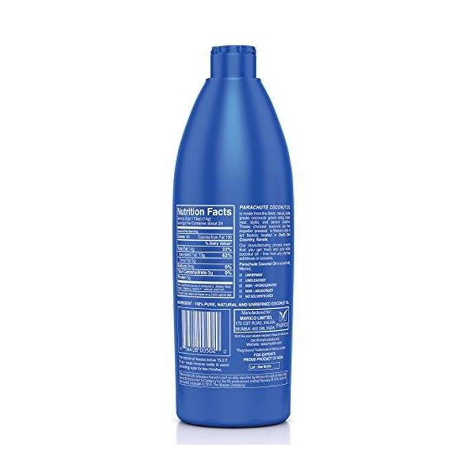 Parachute 100% Pure Unrefined Natural Multipurpose Coconut Oil 500ml Blue 200ml