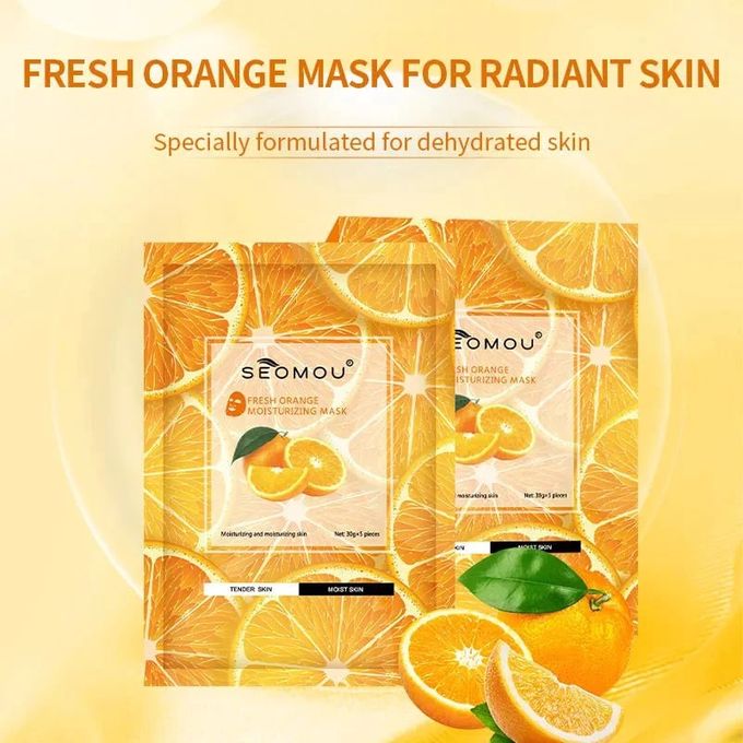 Seomou Orange Moisturizing Sheet Mask - 30g