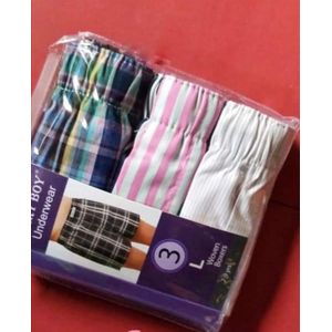 Generic 6Pcs Finest Quality Pure Cotton Checked Men's Boxers Very Comfortable Plaid Men Underwear