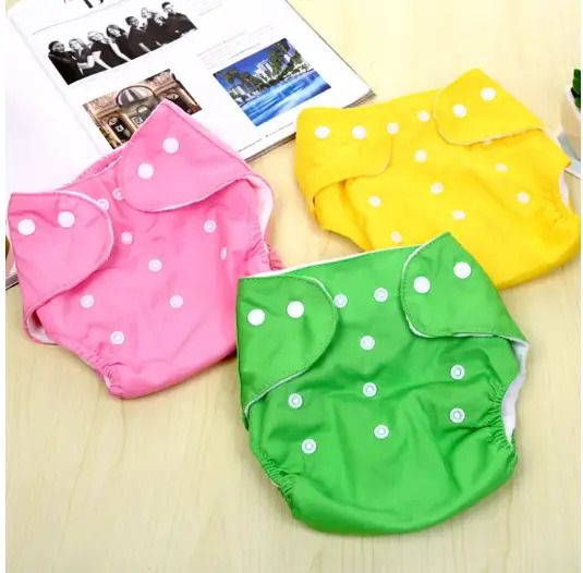 Fashion NEW arrival High quality Pure Cotton Baby Diapers Baby Cloth Diapers Children Washable Breathable Absorbent Adjustable Diaper one size Pants with 4 cotton liners Boys and Girls themes.