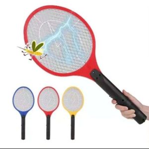 New arrival HIGH quality ELECTIC RECHARGABLE Mosquito racket  Swatter Killer Led Light Hand-Held Racket Kitchen Room Electric Fly pedestial type Insect Zapper Killer Blue 50cm*22cm