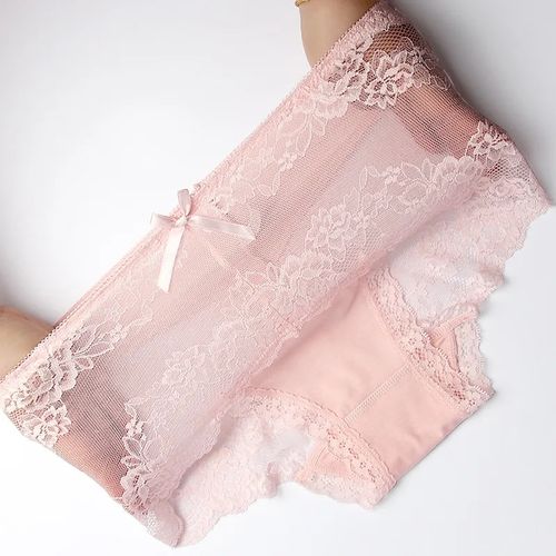Fashion 6Pcs Gorgeous Cotton Soft Lace Panty Seamles- Booty Transformation Transform your everyday essentials with our luxurious lace panties, designed to provide unmatched comfort and a flawless fit.