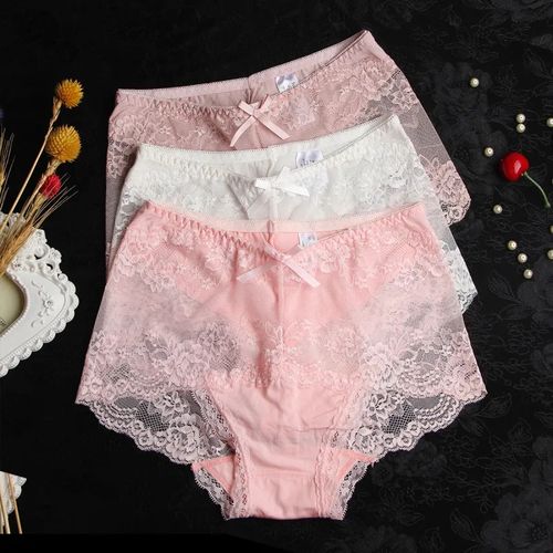 Fashion 6Pcs Gorgeous Cotton Soft Lace Panty Seamles- Booty Transformation Transform your everyday essentials with our luxurious lace panties, designed to provide unmatched comfort and a flawless fit.