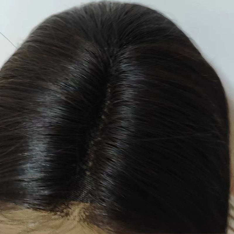 Females Human Hair Wigs frontal lace black 12 inch Black Women straight hair wigs gift for girl