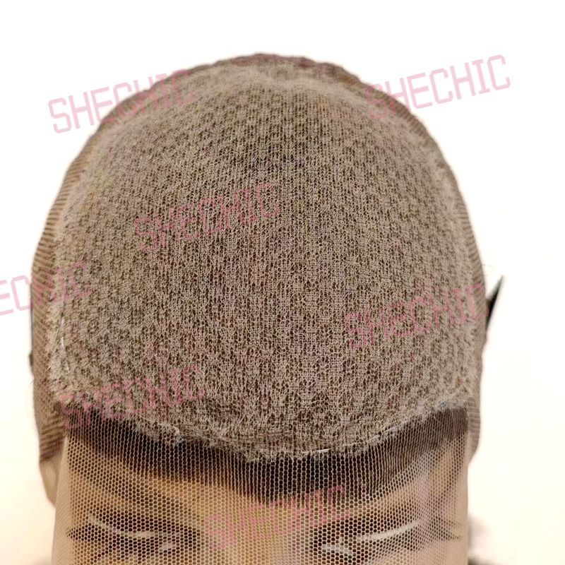1/2 Lace Frontal Human Hair Wig Natural black 22 Inch Curly Pixie Wig