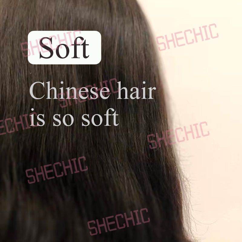 Lady Lace Human Hair Wigs Straight Long Full Lace Wigs for Women and Girls Gift 22 inch