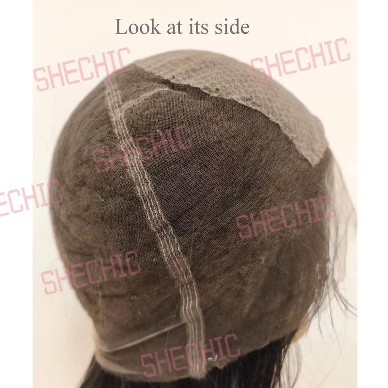 Lady Lace Human Hair Wigs Straight Long Full Lace Wigs for Women and Girls Gift 22 inch