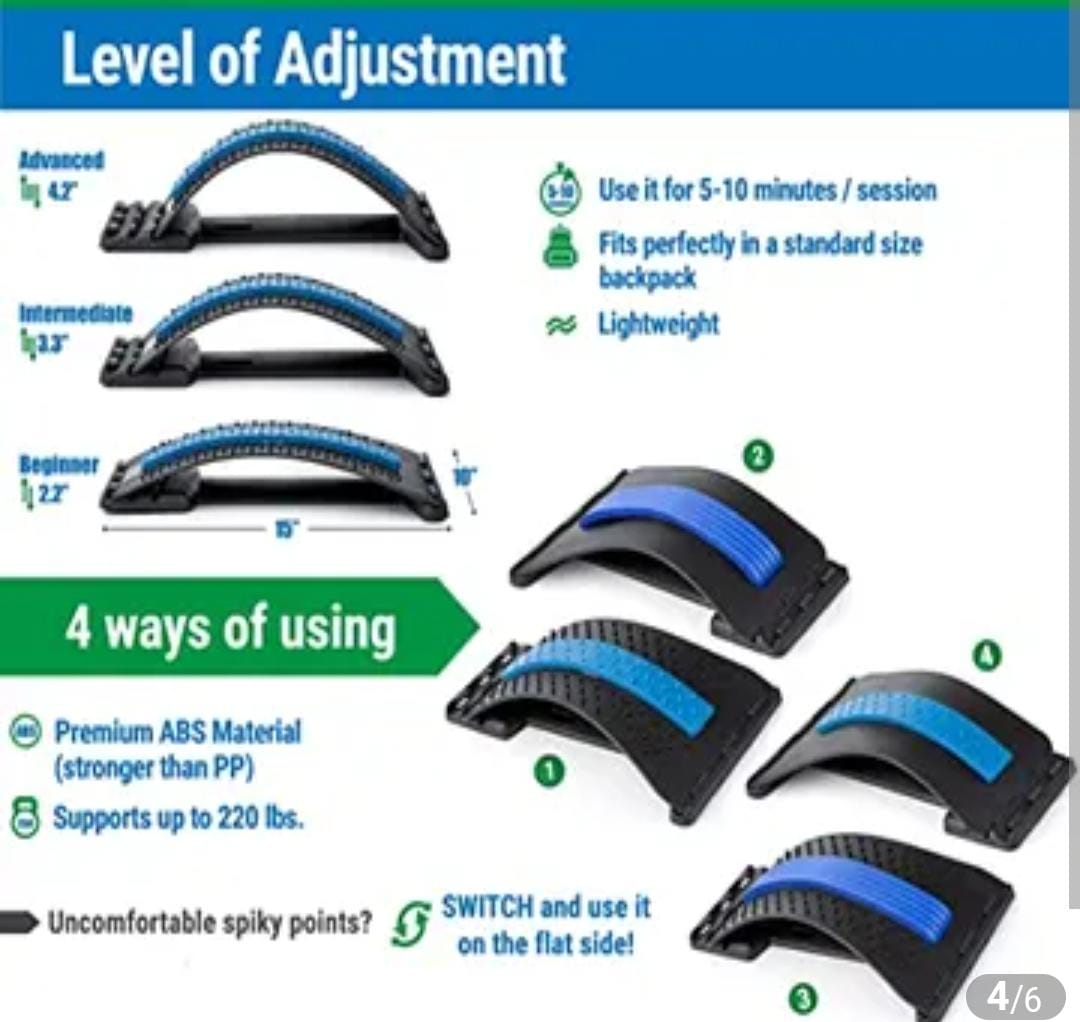 SPECIAL OFFER Massager/stretcher for back pain relief