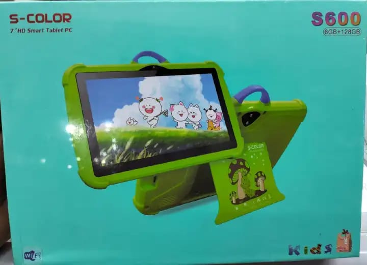 Classy 7 inches Smart Kids Learning Tablets Connects to wifi,1024*600 Display, android 12, 6GB +128GB, battery 5000mAh