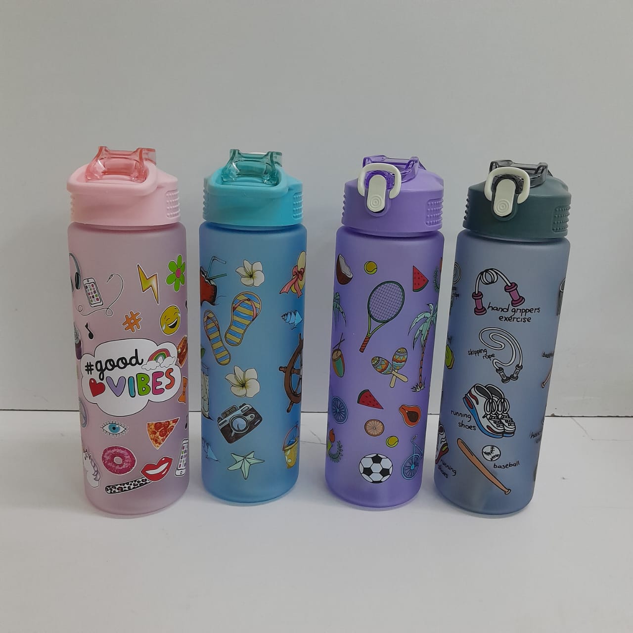 1pc 800ml  Motivational kids water bottle