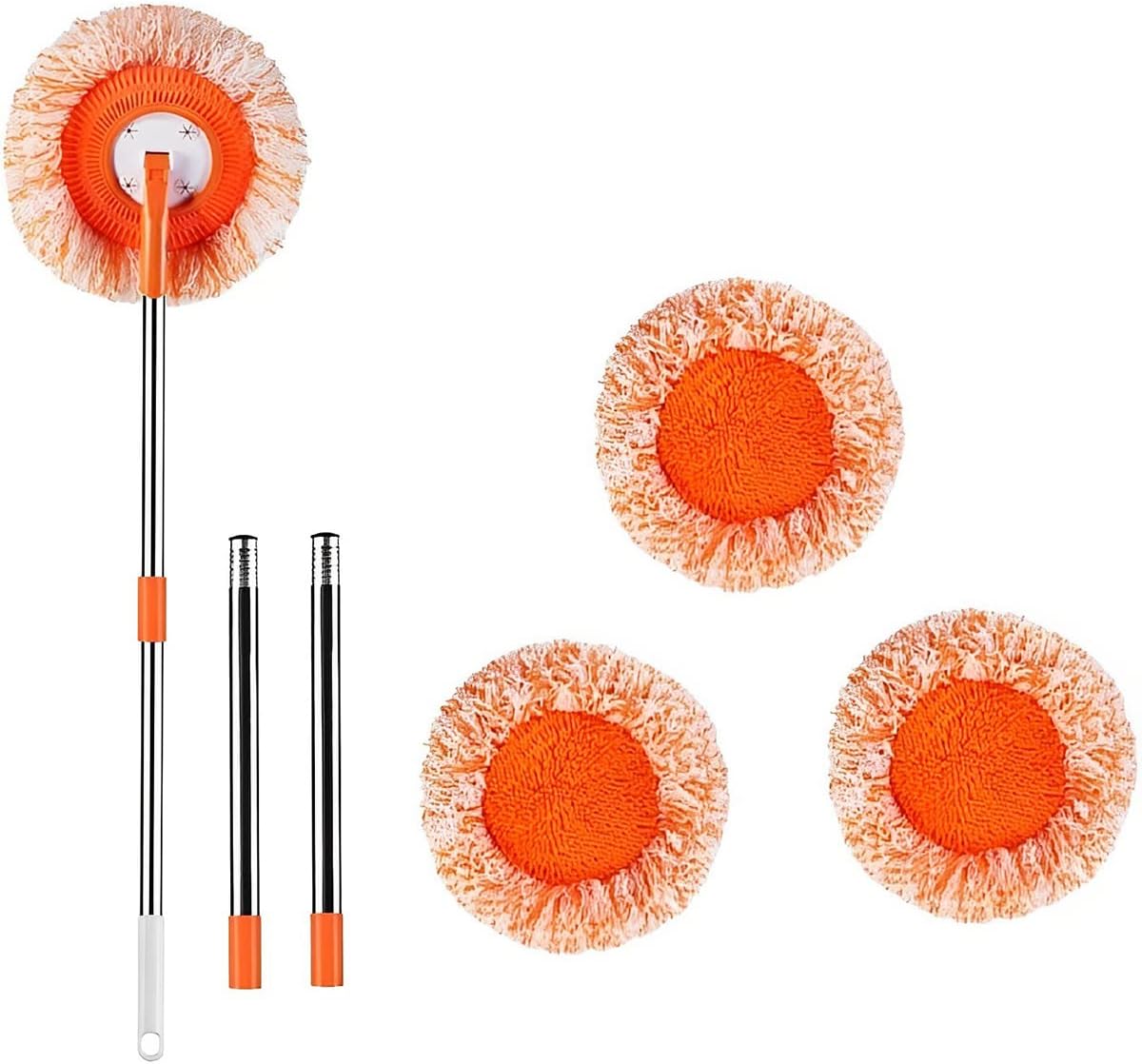 360° Rotatable Adjustable Cleaning Mop Extendable Wall Cleaning Mop, Spin Mop for Floor Cleaning, Wall Cleaning Bathroom Cleaning Household Supplies