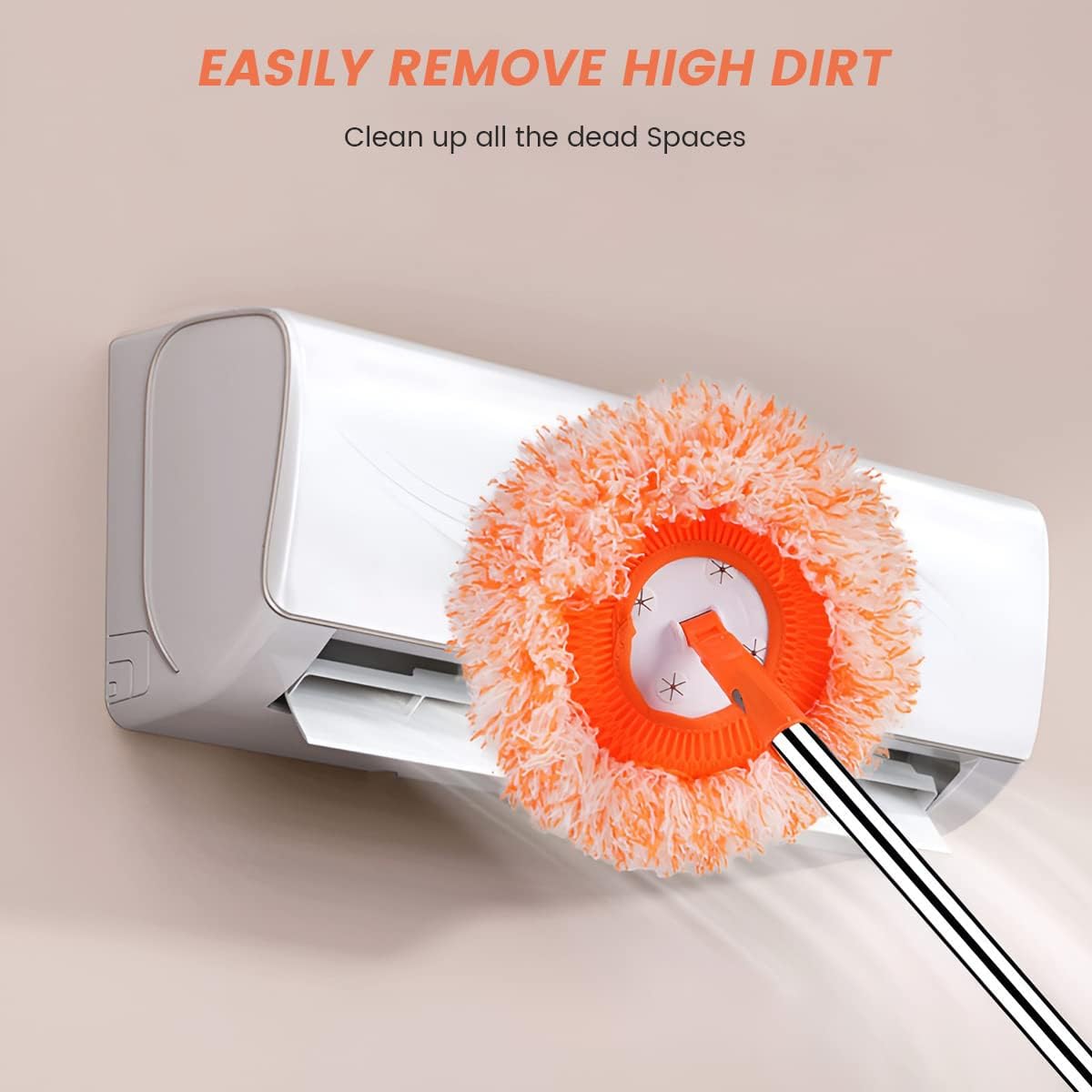 360° Rotatable Adjustable Cleaning Mop Extendable Wall Cleaning Mop, Spin Mop for Floor Cleaning, Wall Cleaning Bathroom Cleaning Household Supplies