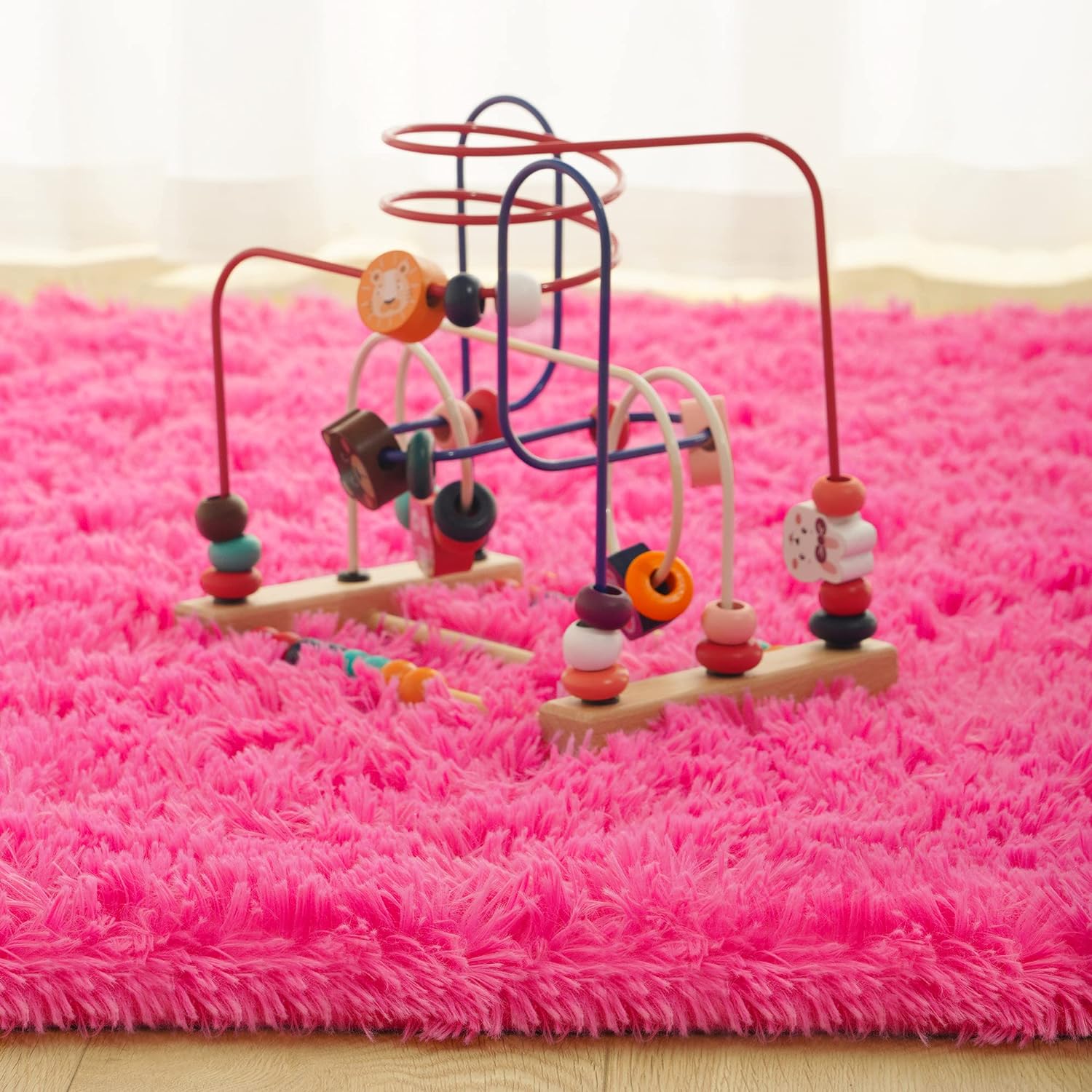 Soft Fluffy Area Rugs for Bedroom Kids Room Plush Shaggy Nursery Rug Furry Throw Carpets for Boys Girls, College Dorm Fuzzy Rugs Living Room Home Decorate Rug