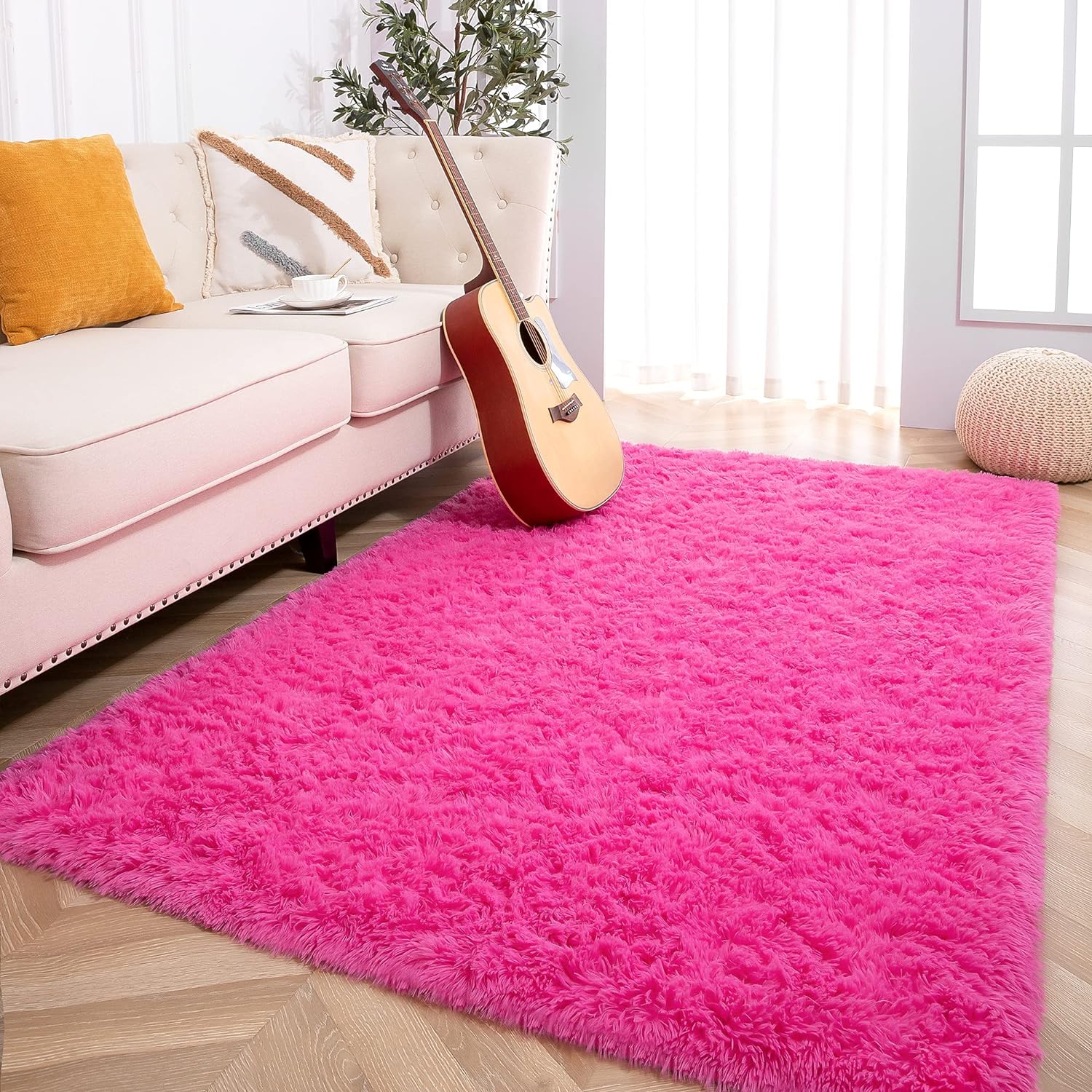 Soft Fluffy Area Rugs for Bedroom Kids Room Plush Shaggy Nursery Rug Furry Throw Carpets for Boys Girls, College Dorm Fuzzy Rugs Living Room Home Decorate Rug
