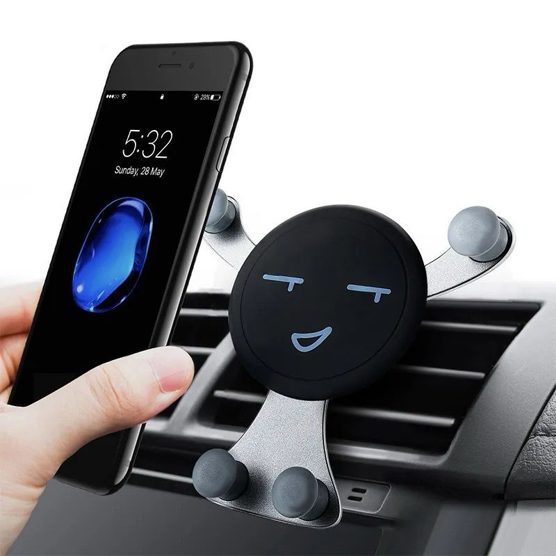 Car Air Vent Phone Mount, Upgrade Military Gravity Car Phone Holder with Clip, Vehicle Auto-Lock Cell Mobile Phone Hands-Free Stand Cradle, Automobile Universal for All Smartphones