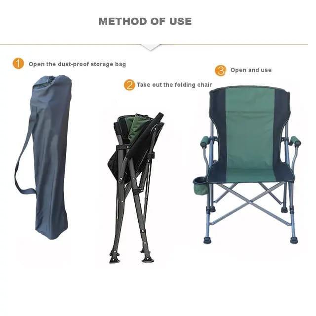 Foldable Heavy Duty Camping Chair