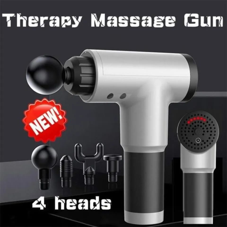 6 Speed Fascial Massage Gun with 4 different massage heads
