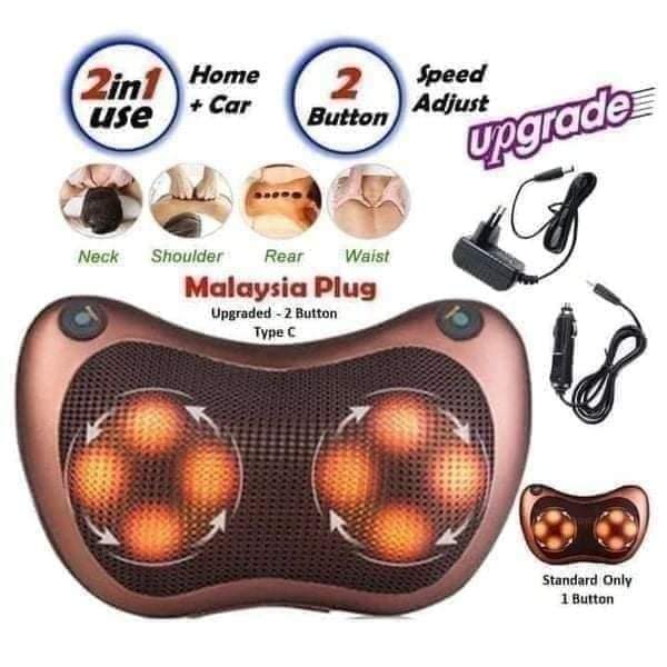 Big size Multifunction car & home massage pillow kit for use on car seat,  pillow or general massage purposes