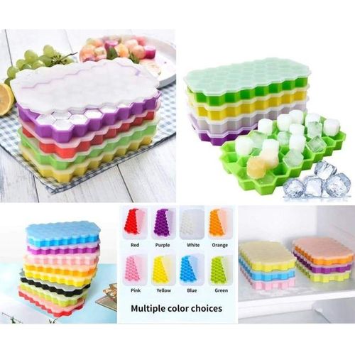 REUSABLE HONEY COMB SILICONE ICE CUBES Mould