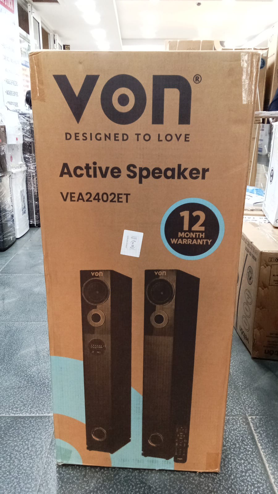 VON 2.0CH Bluetooth HA24020BT/VEA2402ET Active Speakers 240W Tall boy Subwoofer