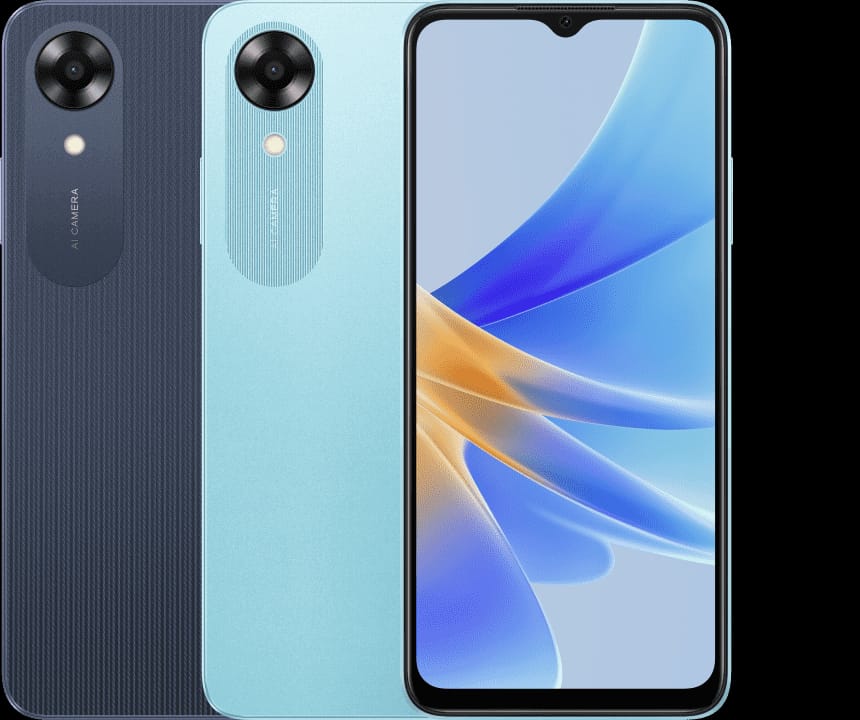 Oppo A17K, 6.56'' 64GB Storage UPTO 3GB RAM, Android 12, (Dual SIM), 5000 MAh - Navy Blue Smartphones Blue 64 GB