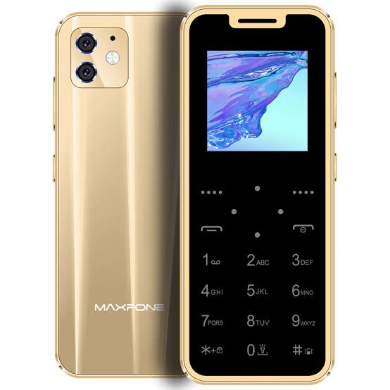 Super Mini Maxfone Max 7 Mobile Phone Touch Button 1.54" Dual SIM BT Dialer 0.3MP 1000MAH MP3 Torch FM Ultrathin Card CellPhone