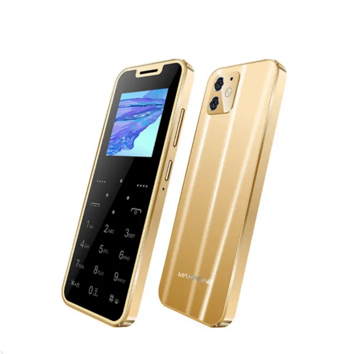 Super Mini Maxfone Max 7 Mobile Phone Touch Button 1.54" Dual SIM BT Dialer 0.3MP 1000MAH MP3 Torch FM Ultrathin Card CellPhone