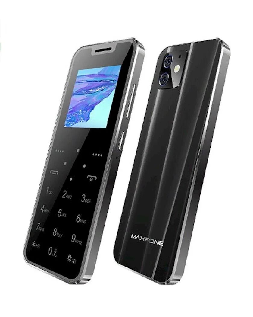 Super Mini Maxfone Max 7 Mobile Phone Touch Button 1.54" Dual SIM BT Dialer 0.3MP 1000MAH MP3 Torch FM Ultrathin Card CellPhone
