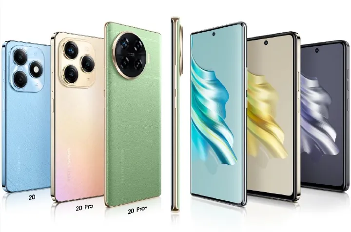 TECNO SPARK 20 PRO PLUS + 256GB STORAGE UPTO 16GB RAM (8GB + 8GB EXTENDED) 6.78'' AMOLED CURVED SCREEN 5000mAh +33W SUPER CHARGER 108 MP ULTRA CLEAR CAMERA + 32MP SELFIE CAMERA ANDROID 14 SMARTPHONES