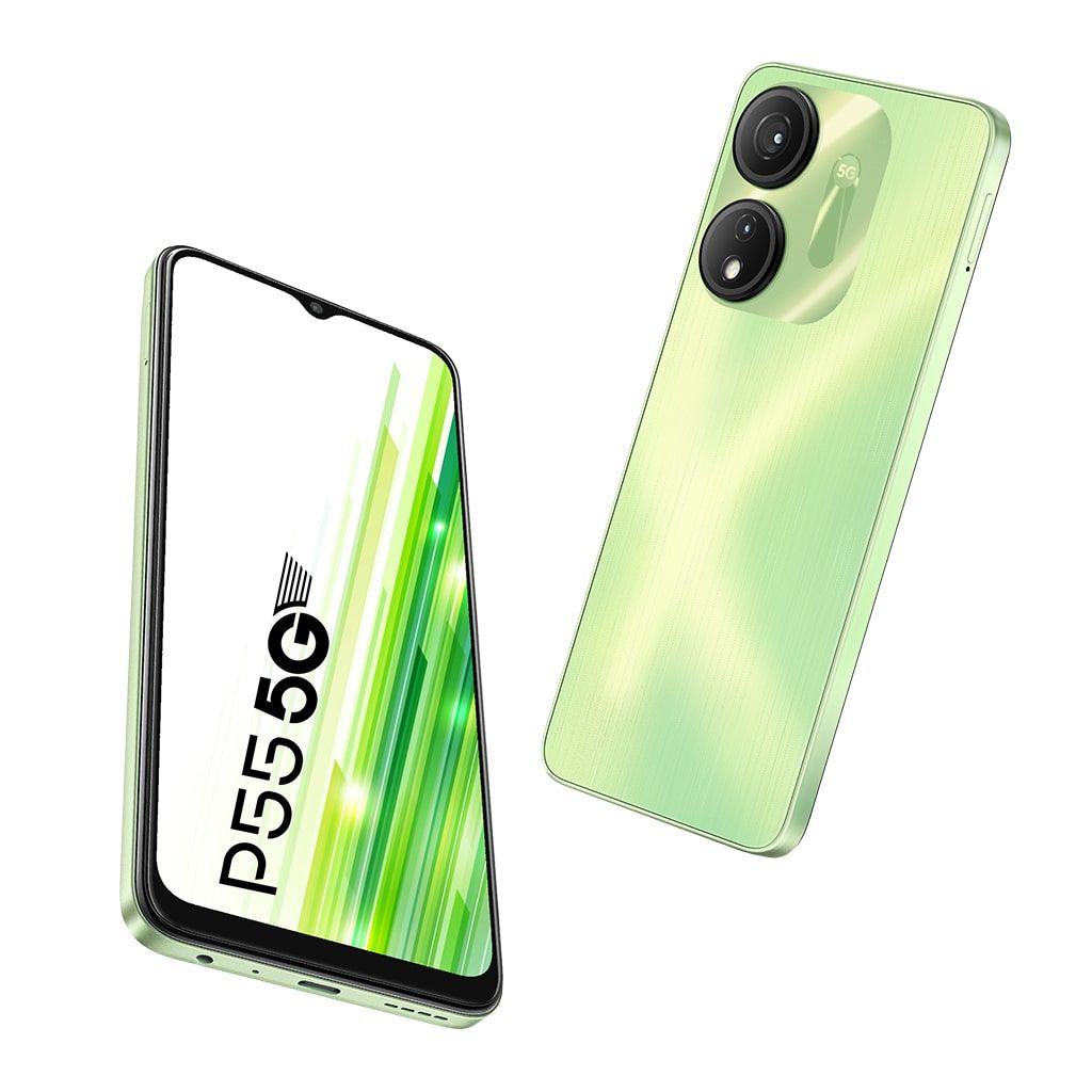 ITEL P55 5G 128GB STORAGE UPTO 16GB RAM (8GB +8GB EXTENDED) 45W POWER CHARGE 6.6''HD+ IPS DISPLAY 50MP + AI DUAL REAR CAMERA 5000mAh BATTERY + TYPE C CHARGING ANDROID 13 90Hz REFRESH RATE SMARTPHONES