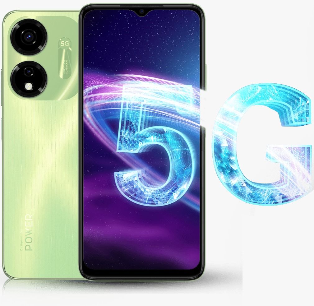 ITEL P55 5G 128GB STORAGE UPTO 16GB RAM (8GB +8GB EXTENDED) 45W POWER CHARGE 6.6''HD+ IPS DISPLAY 50MP + AI DUAL REAR CAMERA 5000mAh BATTERY + TYPE C CHARGING ANDROID 13 90Hz REFRESH RATE SMARTPHONES
