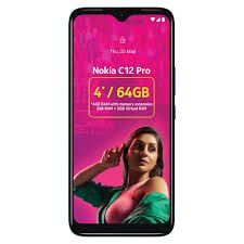 NOKIA C12 PRO 6.3 Inches 64GB ROM 4(2+2)GB RAM Dual Sim 8MP +5MP Camera Android 12 Smartphone