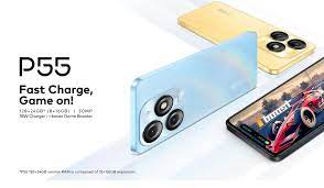 New Arrival Itel P55 4G LTE Network 128GB+(8+8)GB RAM 6.6-Inch Screen Dual SIM 50MP+8MP Camera 5000mAh Baterry Fingerprint And Face Unlock Smart Phones