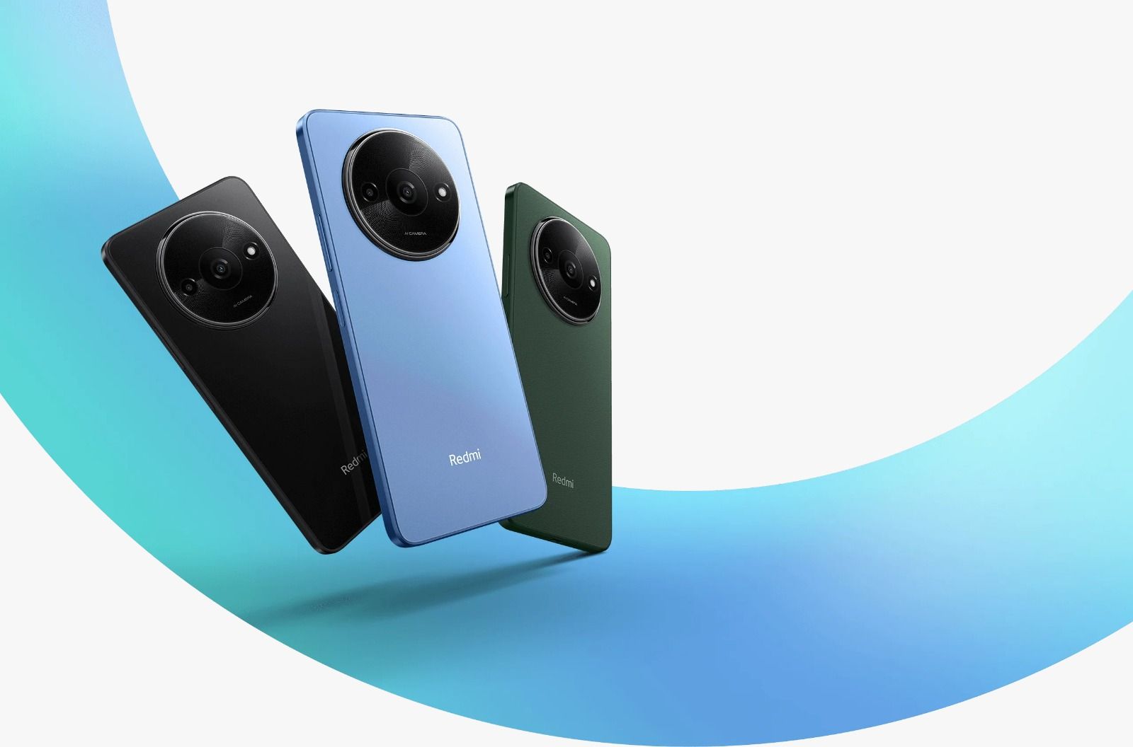 REDMI A3 128GB/64GB Storage + 4GB/3GB RAM 6.71'' LCD Display 4G Network 5000mAh Battery 10W Type C Charging system 8MP AI Dual Rear Camera + 5MP Front Camera Side Fingerprint 90Hz Refresh smartphones
