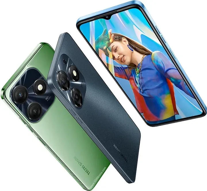 Tecno Spark 10C + Free protector + 90Hz Refresh , 6.6" Display, 128GB ROM, UPTO 8GB(4+4) RAM, 16MP + 8MP Camera, Dual SIM, 5000mAh 4G Network Side Fingerprint Smart Phones